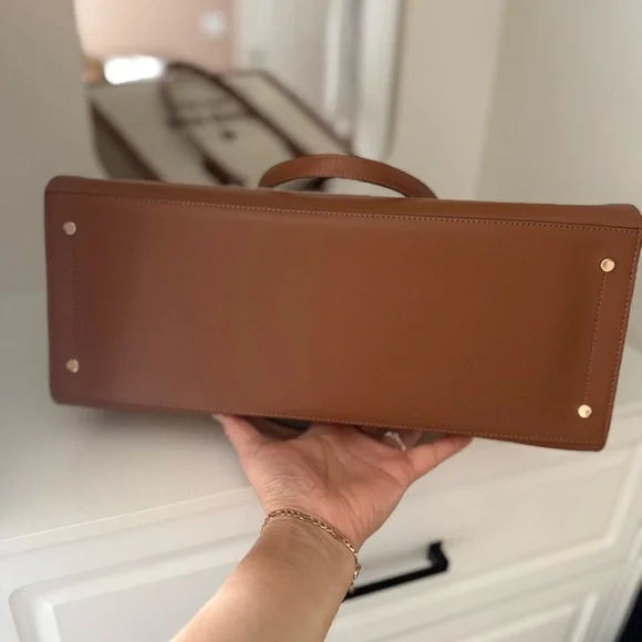 Kate Spade Ellie Large Canvas & Leather
Tote - Warm Gingerbread - NWOT - Picture 8 of 16